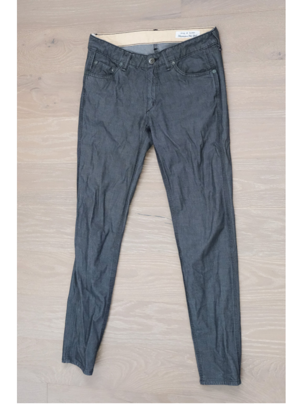 Rag & Bone Men’s Washed Black Straight Leg Pants Size 28x28 Made in USA